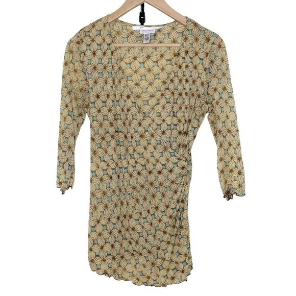 Diane von Furstenberg A Pea In The Pod Maternity Top Sz M Stretchy Pregnancy - Picture 1 of 5